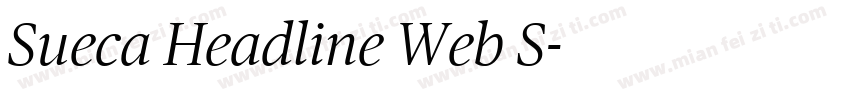 Sueca Headline Web S字体转换